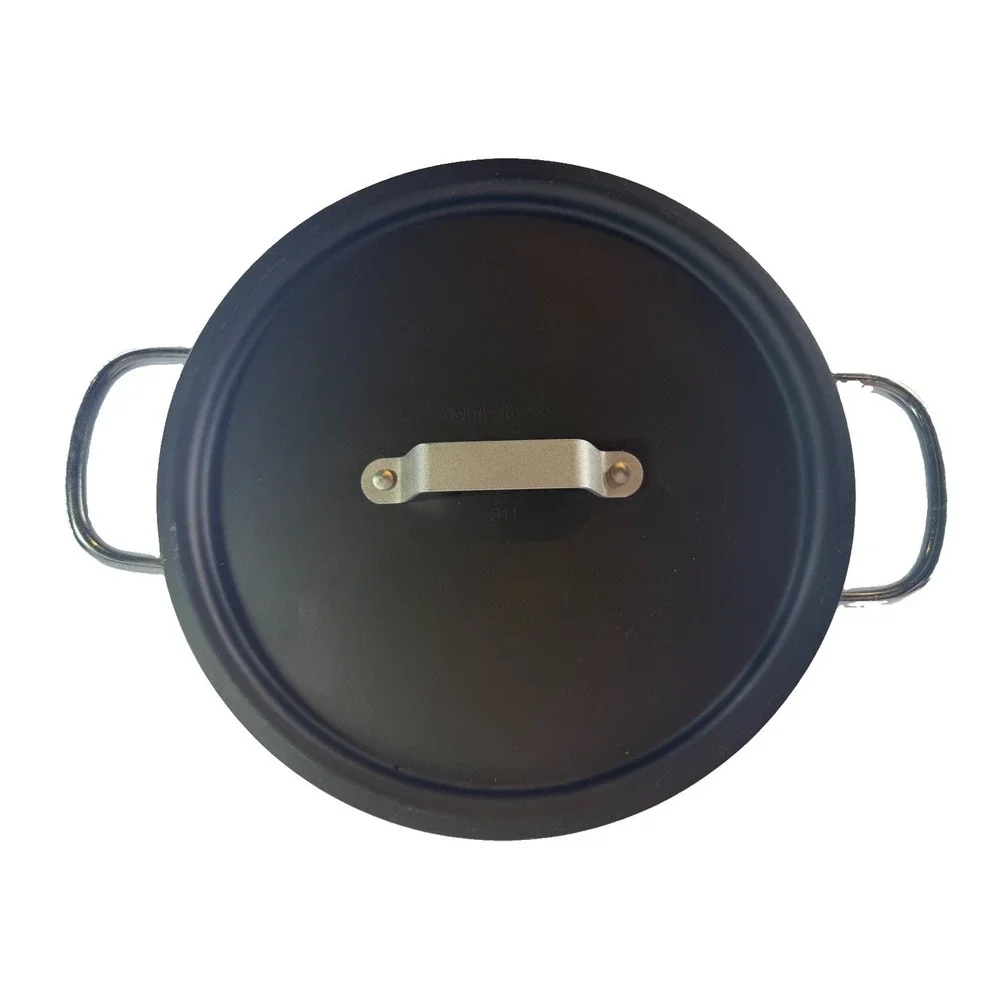 Vtg Commercial Calphalon 5003 3 QT Hard Anodized Sauté Pan w Lid 10